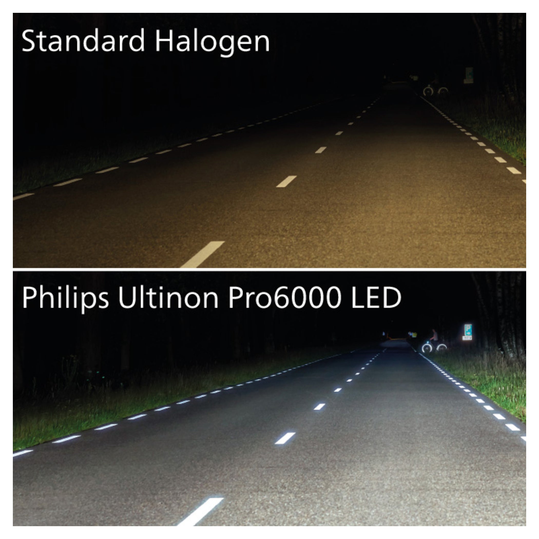 Bec LED H7 Philips Ultinon Pro6000 - Lumina Alba, Omologat