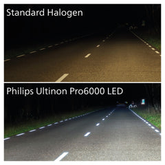 Bec LED H7 Philips Ultinon Pro6000 - Lumina Alba, Omologat