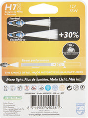 Bec Moto H7 Vision Moto +30% Philips - Lumina Puternica, Pret Atractiv