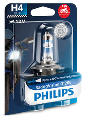 Bec Moto RacingVision GT200 H4 Philips - Lumina 200% mai puternica