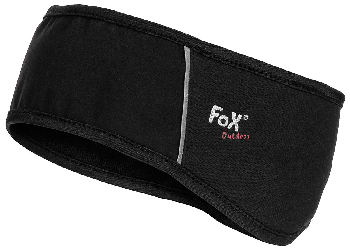Bentiță Softshell Negru FoxOutdoor - Impermeabilă, Rezistentă la Vânt