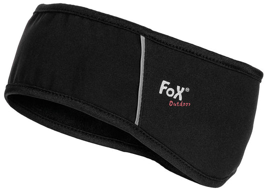 Bentiță Softshell Negru FoxOutdoor - Impermeabilă, Rezistentă la Vânt