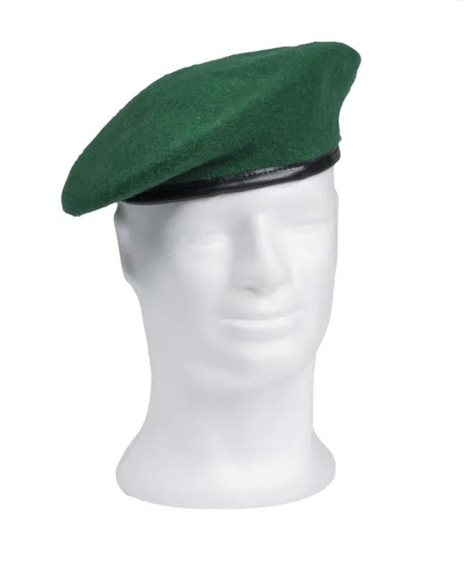 Beretă Verde Clasică – Lână 100%, Stil Militar Autentic