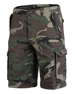 Bermude Mil-Tec Paratrooper Prewash – 100% Bumbac, Woodland