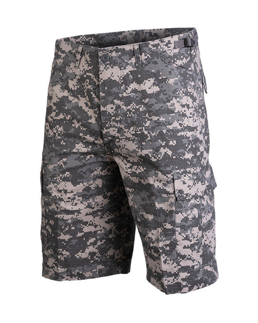 Bermude Mil-Tec US Prewash – Rip-Stop 100% Bumbac, Camuflaj AT-Digital