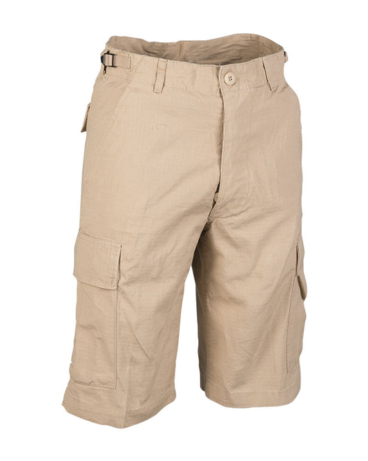 Bermude Mil-Tec US Prewash – Rip-Stop 100% Bumbac, Kaki