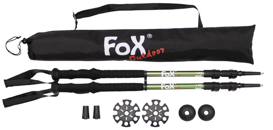 Bețe Trekking Alu "Lusen" FoxOutdoor - Ușoare, Reglaj 63-135cm