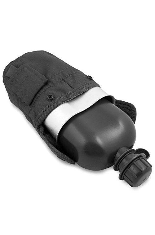 Bidon Apa Us 1L Cu Husa Si Gamela Black