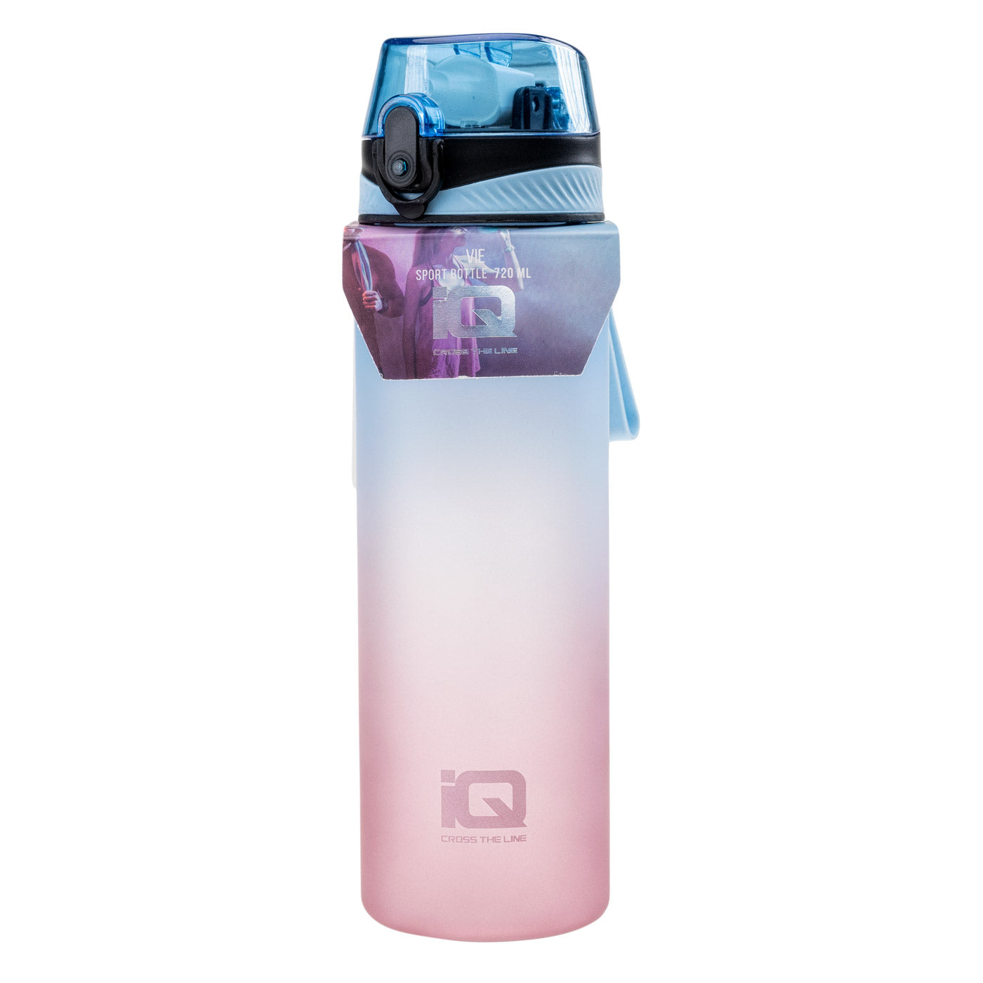 Bidon Apă VIE IQ CROSS THE LINE - 720 ml, Tritan Durabil - 1