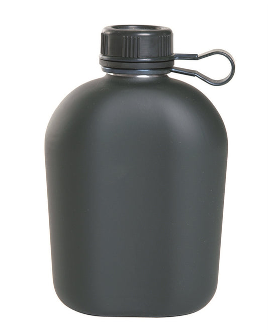 Bidon de Apă Mil-Tec Professional – Aluminiu, 20 cm, Negru