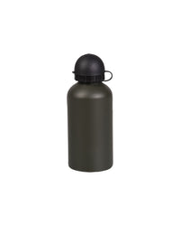 Bidon din Aluminiu Mil-Tec – un bidon oliv cu capac negru, vedere din față
