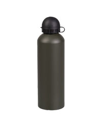 Bidon din Aluminiu Mil-Tec – un bidon oliv cu dop negru și carabinieră