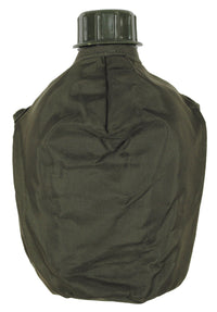 Bidon Militar de Plastic Verde Oliv MFH - 1 Litru, Capac cu filet