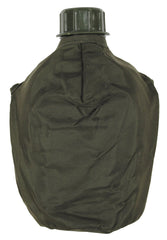 Bidon Militar de Plastic Verde Oliv MFH - 1 Litru, Capac cu filet
