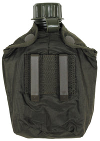 Bidon Militar de Plastic Verde Oliv MFH - 1 Litru, Capac cu filet
