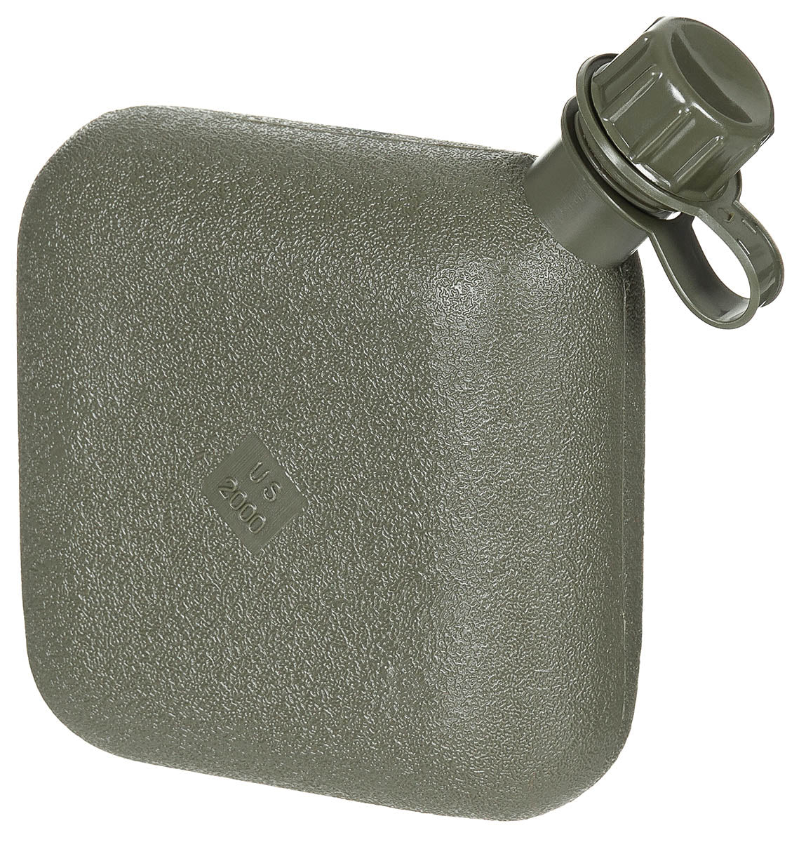Bidon US dreptunghiular cu husă Oliv MFH - 1.89L, 300g