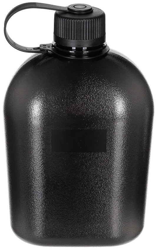 Bidon US Gen II, 1L Negru-Transparent MFH - -20°C la 100°C, Scală ml/oz