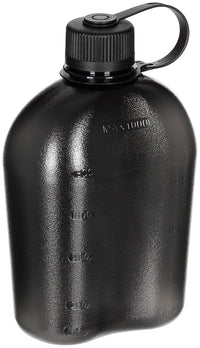 Bidon US Gen II, 1L Negru-Transparent MFH - -20°C la 100°C, Scală ml/oz
