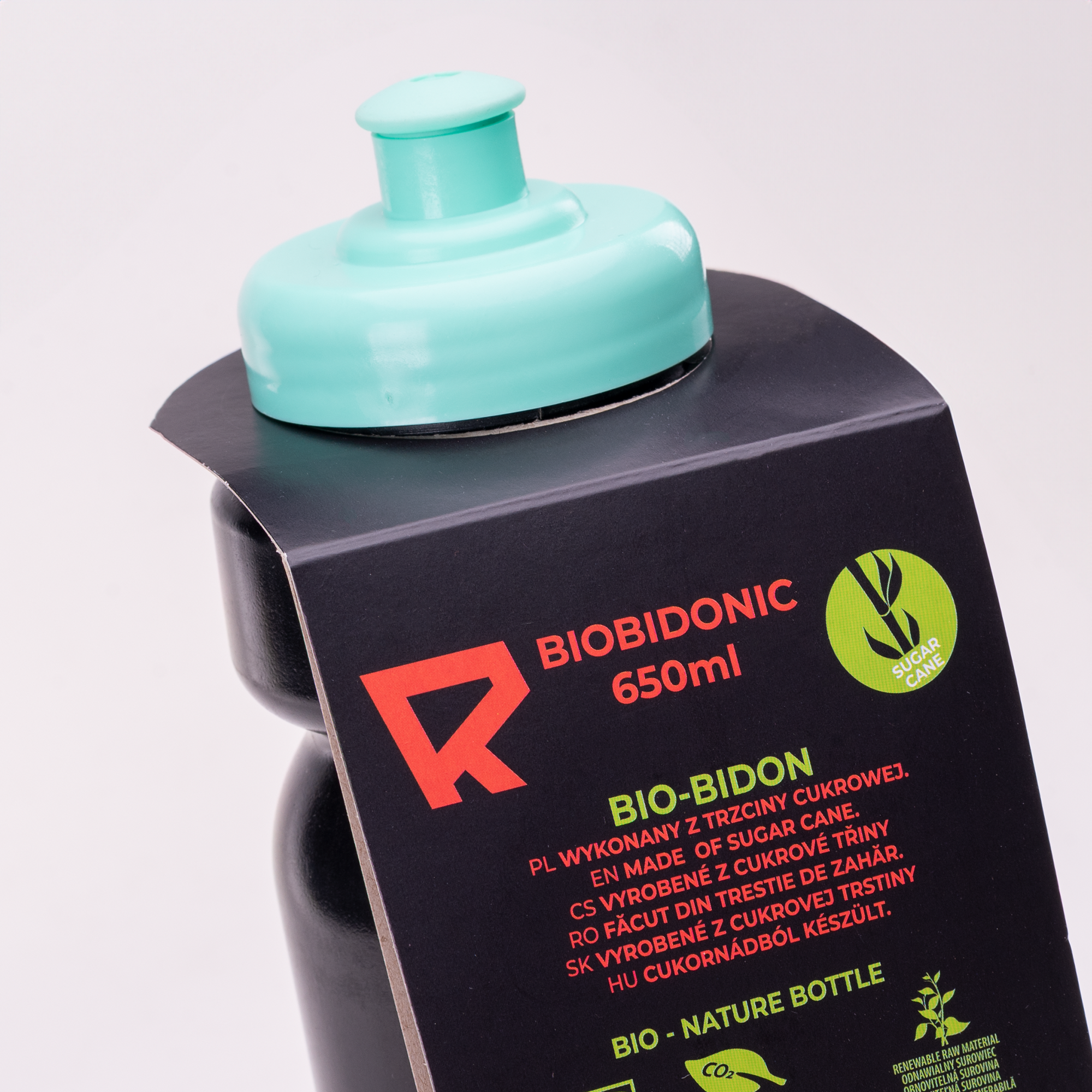 Bidonaș Bicicletă BIOBIDONIC Radvik - 650ml, Eco-friendly, Fără BPA - 6