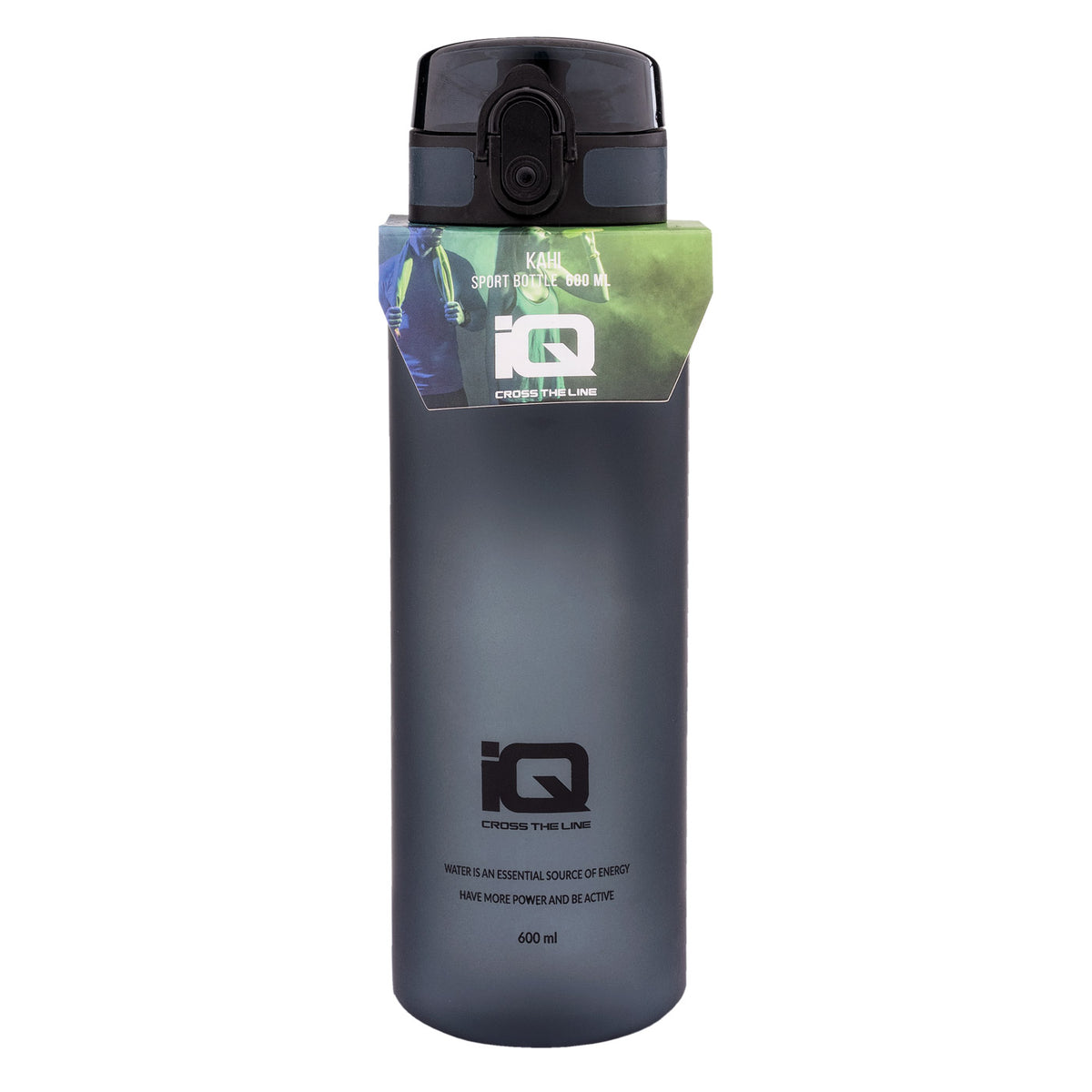 Bidonaș KAHI IQ CROSS THE LINE - 600 ml, Fără BPA, Cu Curea - 1