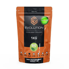 Bile Airsoft Evolution 0,25g Bio White TRACER - Precizie și Impact Verde