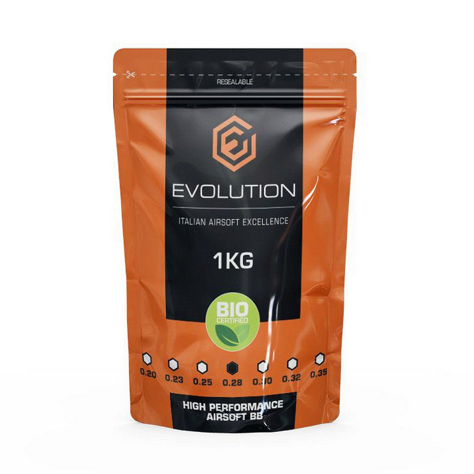 Bile Airsoft Evolution 0,28g Bio 1kg - Precizie Superioră & Eco-Conștient