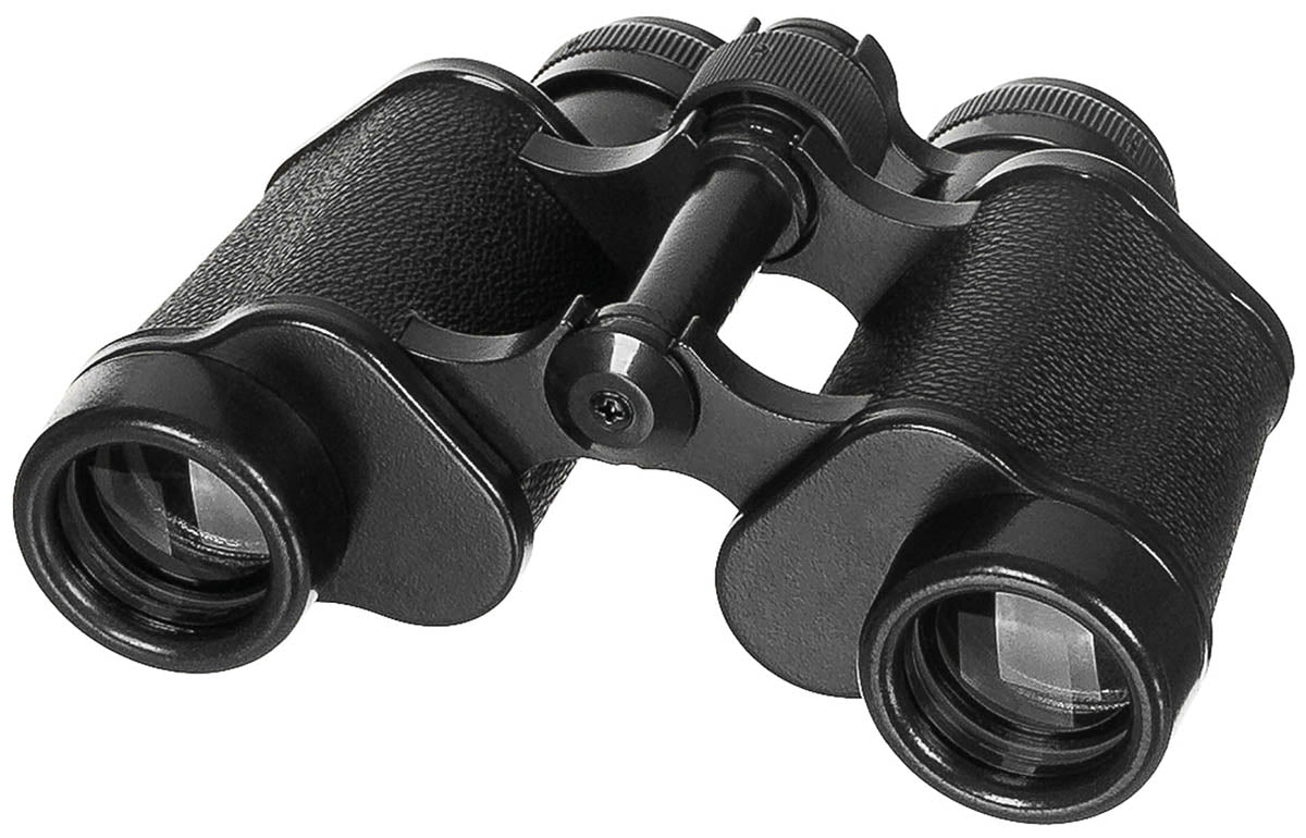 Binoclu 8x30 Negru MFH - Câmp vizual 150m, Carcasă Piele