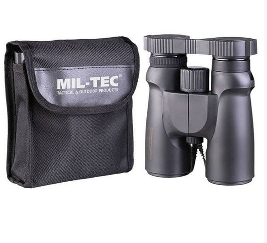 Binoclu Mil-Tec 8x42 Impermeabil – Câmp Vizual 105 m, Negru