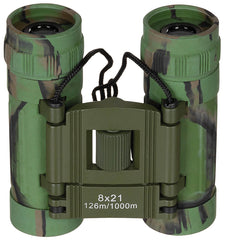 Binoclu Pliabil 8x21 Woodland MFH - Mărire 8x, Obiectiv 21mm