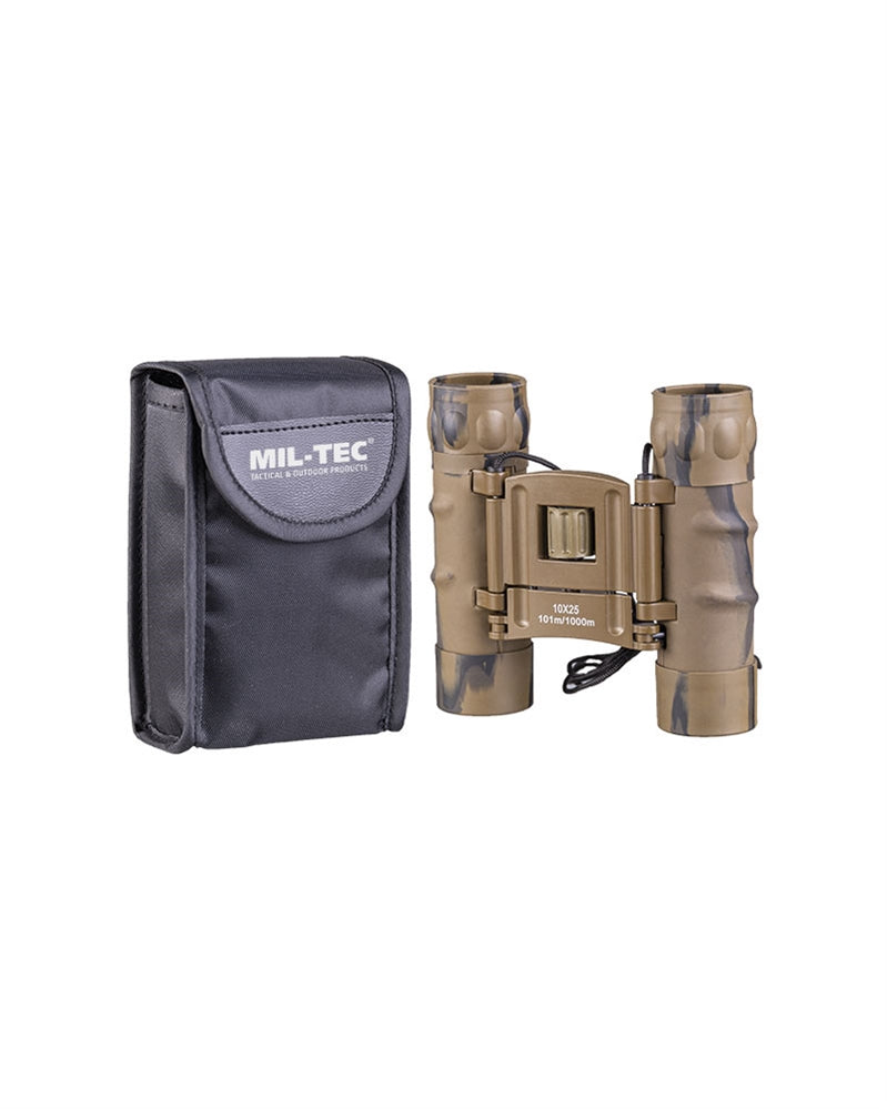 Binoclu Pliabil Mil-Tec Gen.II 10x25 – Câmp Vizual 101 m, Desert