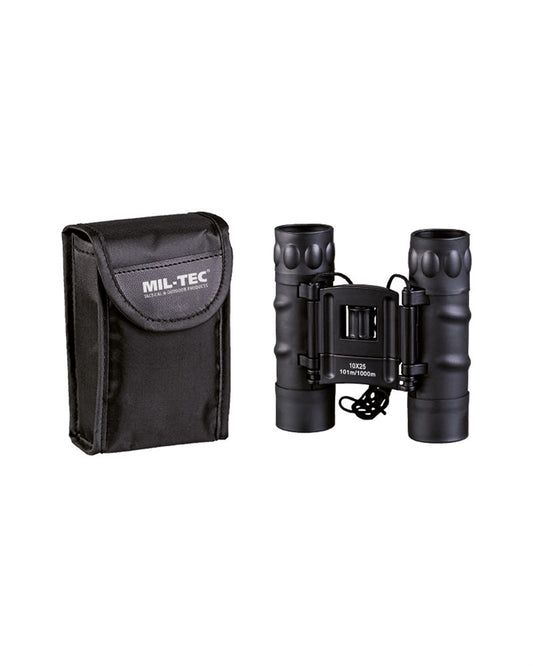Binoclu Pliabil Mil-Tec Gen.II 10x25 – Câmp Vizual 101 m, Negru