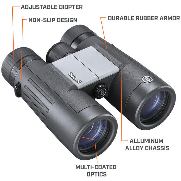 Binoclu Powerview 2 Bushnell 8x42 - Claritate Optică, Robust - 5