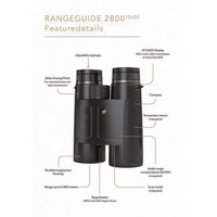 Binoclu RangeGuide 2800 10x50 GP-Optics – Telemetru 2800 m, Rezistent la Apă - poza 4