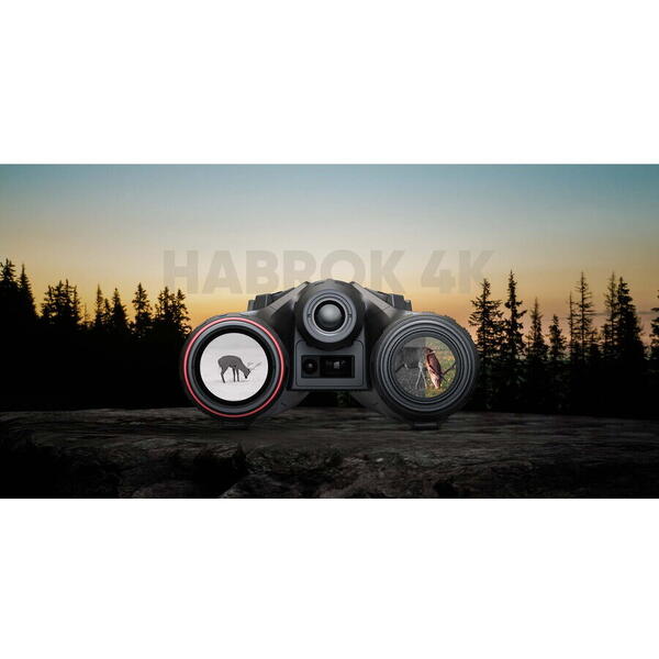 Binoclu Termic Habrok 4K HIKMICRO - Vedere Hibridă, LRF, 64GB - 2