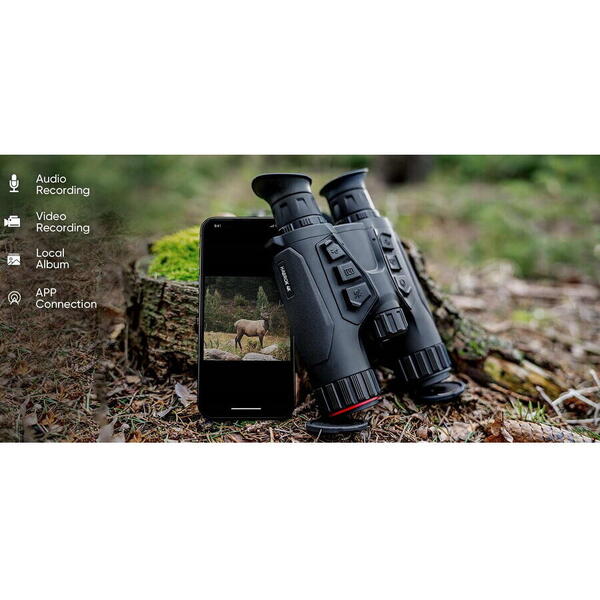 Binoclu Termic Habrok 4K HIKMICRO - Vedere Hibridă, LRF, 64GB - 6