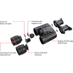 Binoclu Termic Habrok Pro HX60LS Hikmicro - Detectare Ultra-Clară, Vedere Nocturnă - 3