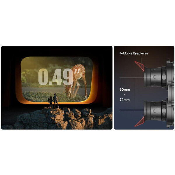 Binoclu Termic Habrok Pro HX60LS Hikmicro - Detectare Ultra-Clară, Vedere Nocturnă - 7