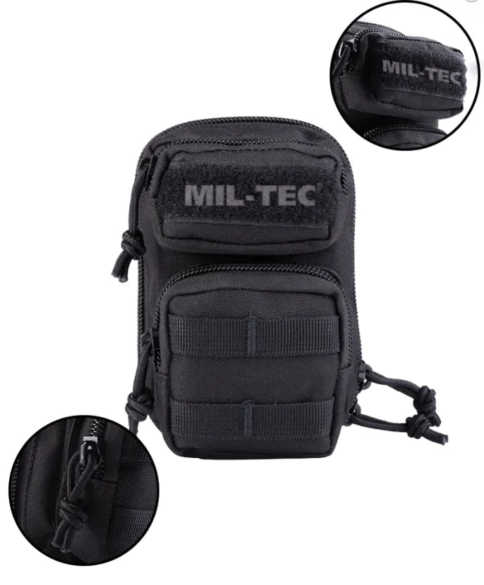 Black Keyholder Assault Pack – Mini Rucsac Tactic Breloc cu Compartimente Funcționale