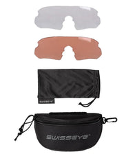 Black Tactical Goggles Swiss Eye® Nighthawk – Ochelari Tactici Ușori și Balistici