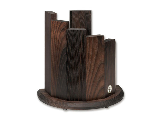 Bloc cutite Knife Block Circle Makassar Böker- Magneti Puternici, Design Elegant