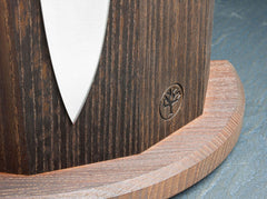Bloc cutite Knife Block Circle Makassar Böker- Magneti Puternici, Design Elegant
