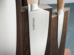 Bloc cutite Knife Block Circle Makassar Böker- Magneti Puternici, Design Elegant