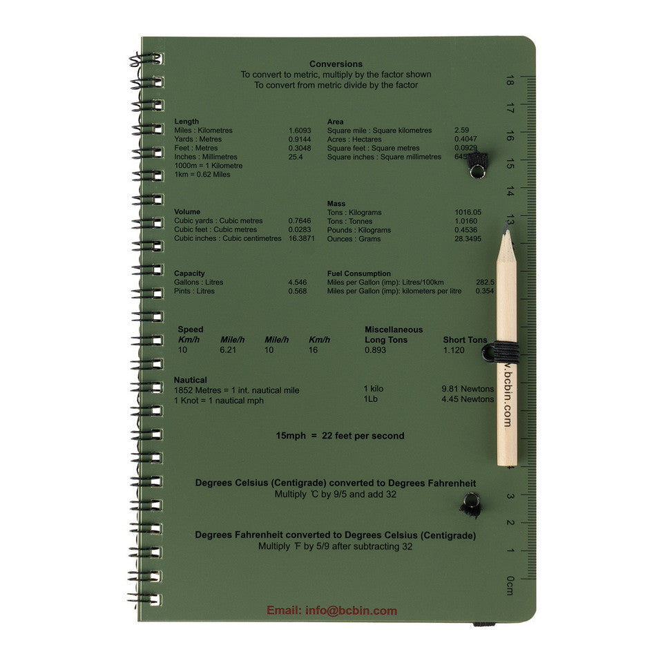 Bloc Notițe Waterproof CD457 BCB - Nu Lasă Ploaia Să Te Oprească