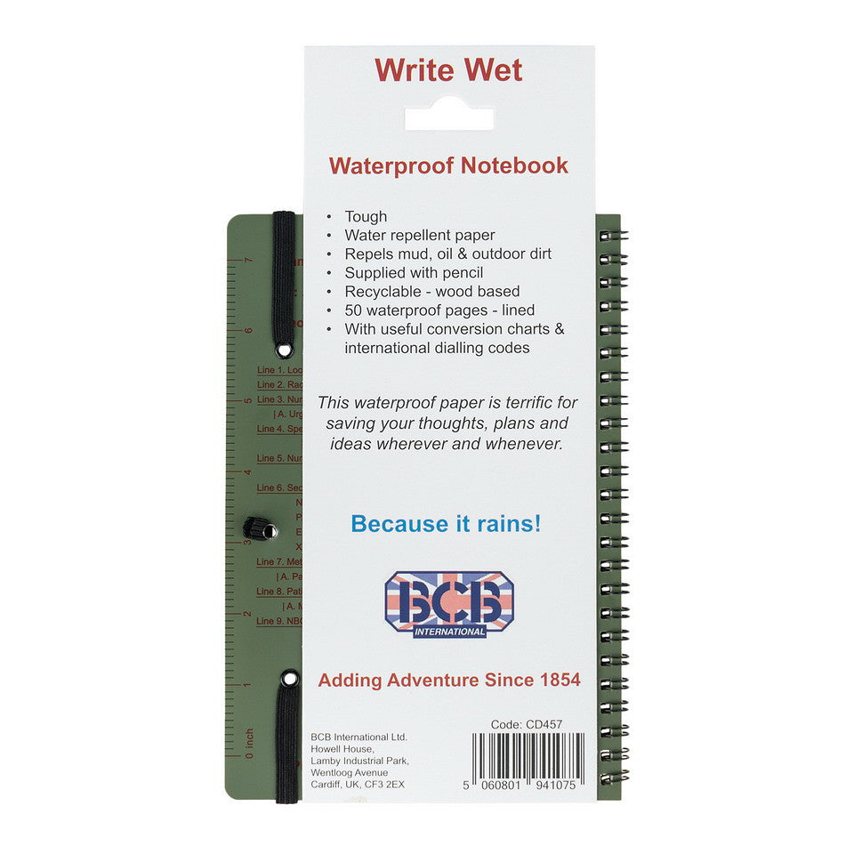 Bloc Notițe Waterproof CD457 BCB - Nu Lasă Ploaia Să Te Oprească
