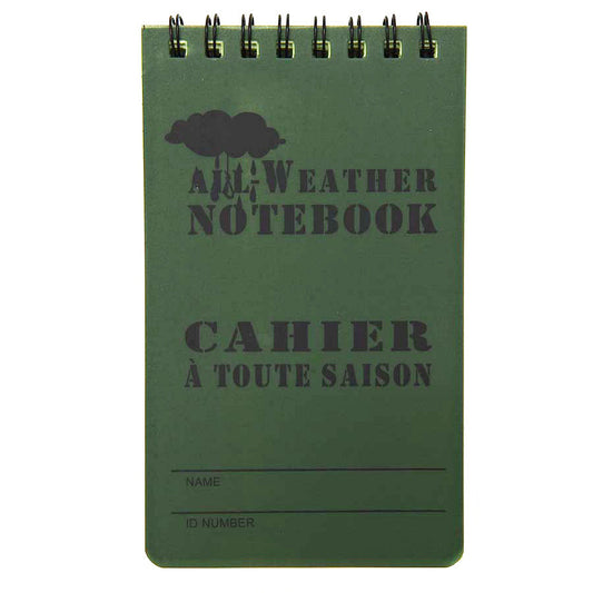 Blocnotes Notitieblok All Weather Mic Verde - Notează Indiferent de Vreme