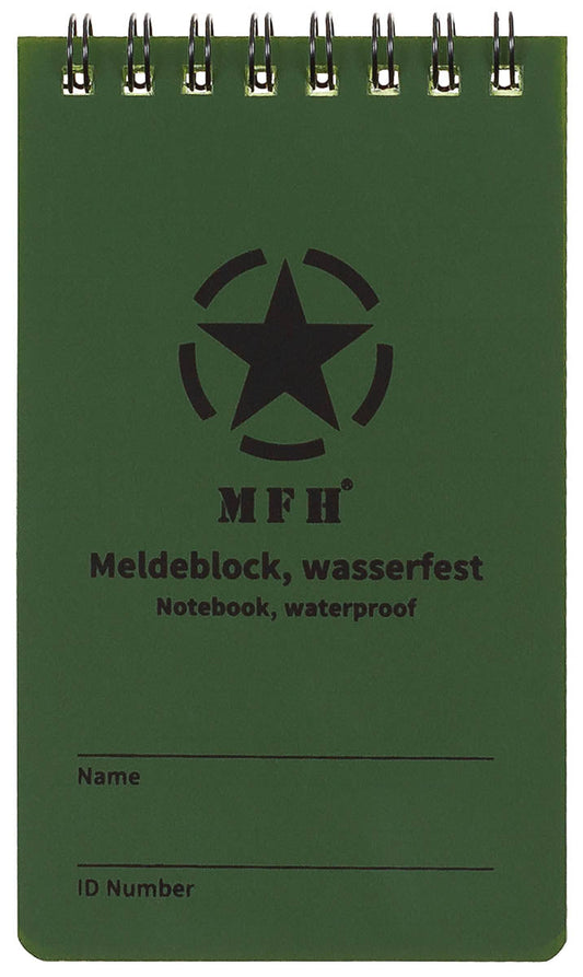 Blocnotes rezistent la apă MFH - 7,5x13cm, 48 file