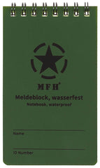Blocnotes rezistent la apă MFH - 7,5x13cm, 48 file