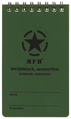 Blocnotes rezistent la apă MFH - 7,5x13cm, 48 file