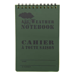 Blocnotes Tactic All Weather Verde - Note Impermeabile Misiuni Reale
