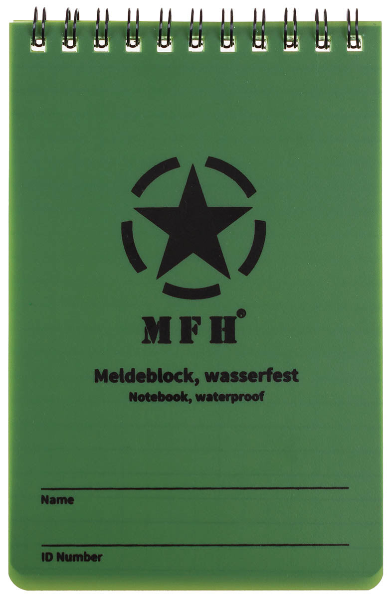 Blocnotes tactic Impermeabil MFH - 10x15cm, 48 file